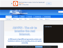 Tablet Screenshot of airvpn.org